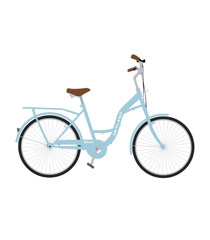 Bicicleta Skyland Florencia 6Vel Aro 26 Celeste