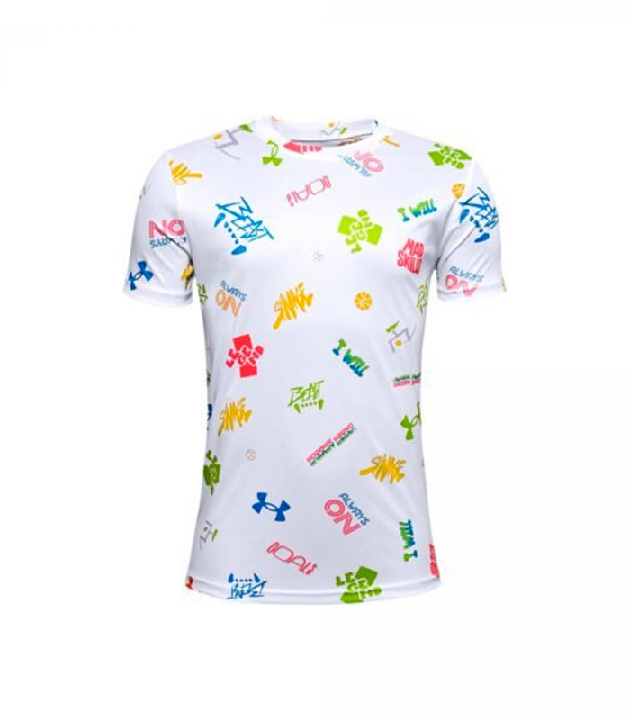Polera Under Armour  Boys Verbiage Short Sleeve  1357560-100