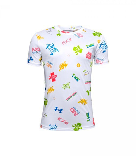Polera Under Armour  Boys Verbiage Short Sleeve  1357560-100