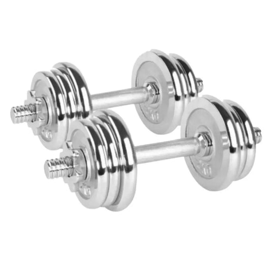 Set Mancuernas Cromadas 15 Kg Body Sculpture