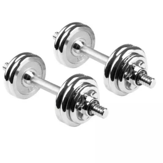 Set Mancuernas Cromadas 15 Kg Body Sculpture