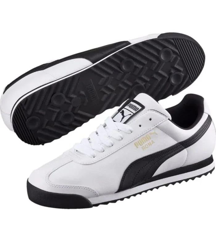 Zapatilla Puma Roma Basic White-Black 353572-04