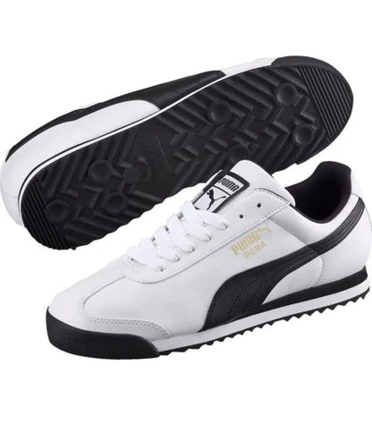 Zapatilla Puma Roma Basic White-Black 353572-04