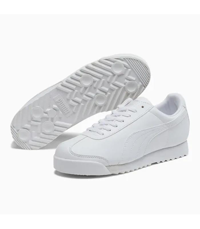 Zapatilla Puma Roma Basic White-Light Gray 353572-21