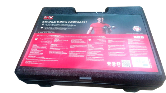 Set Mancuernas Cromadas 15 Kg Body Sculpture