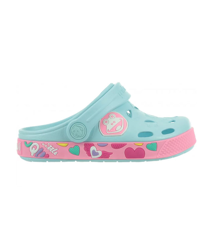 Sandalia Coqui  Froggy  8802  Pastel Blue / Dk Pink