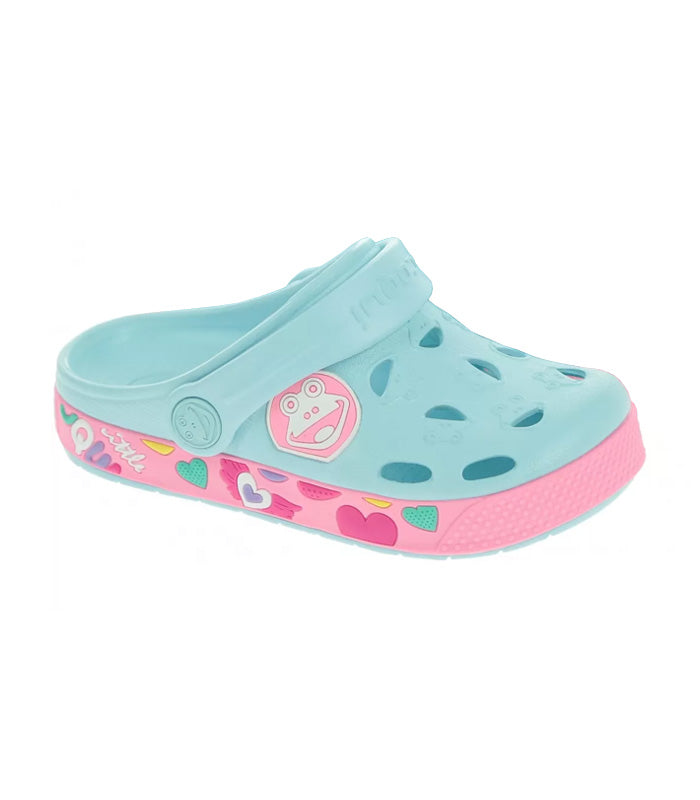 Sandalia Coqui  Froggy  8802  Pastel Blue / Dk Pink