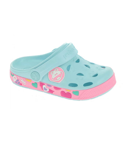 Sandalia Coqui  Froggy  8802  Pastel Blue / Dk Pink