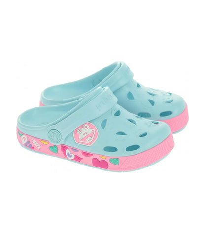 Sandalia Coqui  Froggy  8802  Pastel Blue / Dk Pink