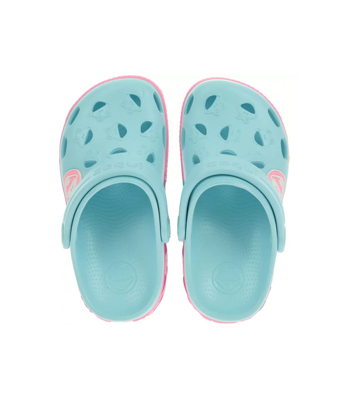 Sandalia Coqui  Froggy  8802  Pastel Blue / Dk Pink
