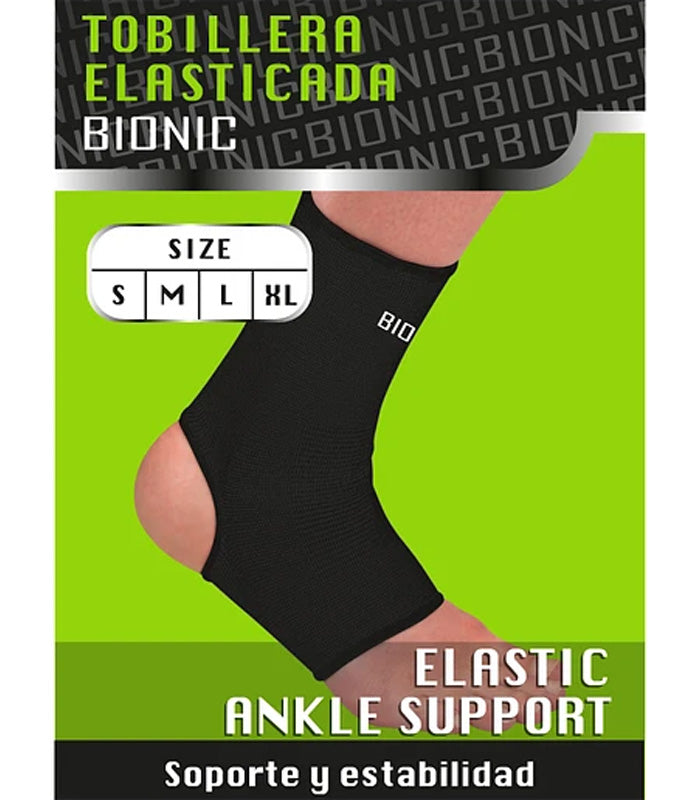Tobillera Elasticada Bionic Negro