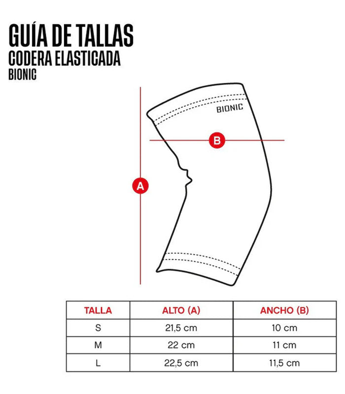 Codera Bionic Elasticada Negro