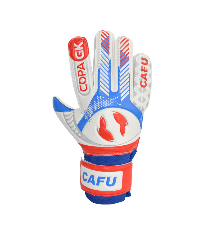 Guante Arquero Cafu  Copa GK  Blanco Azul Rojo