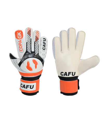 Guante Arquero Cafu  Copa GK  Blanco Negro Naranjo