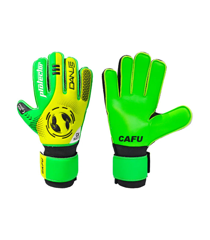 Guante Arquero Cafu  Danus Férula Protector  Verde Amarillo