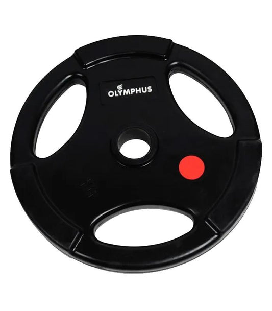 Disco Olimpico 10 KG Engomado con Agarre