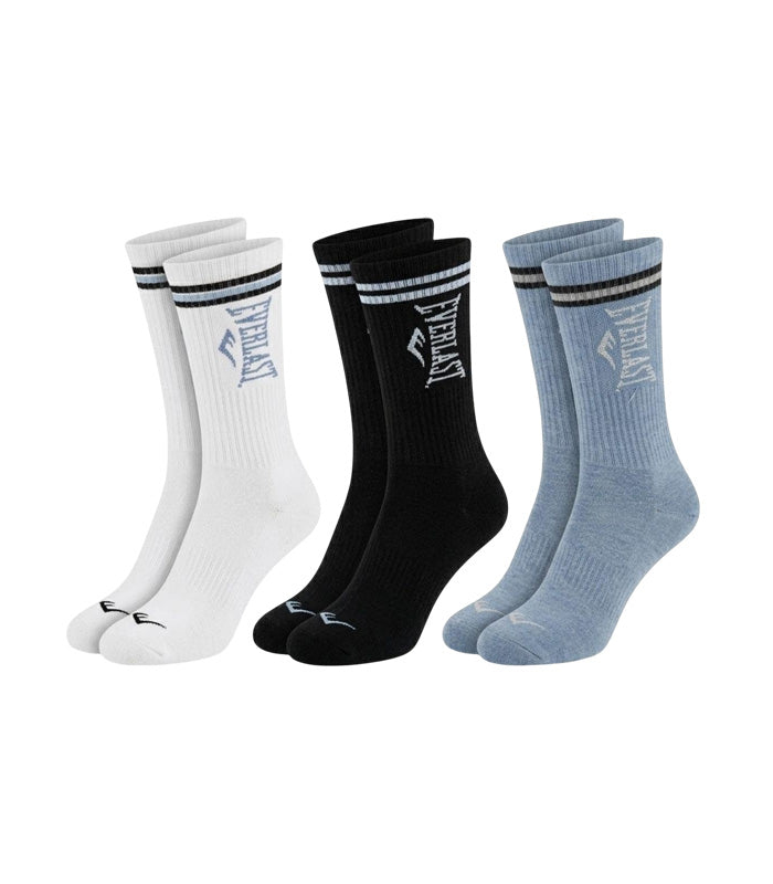 Calceta Everlast  3 Pares  Tr Line Multicolor Azul  EHH12530