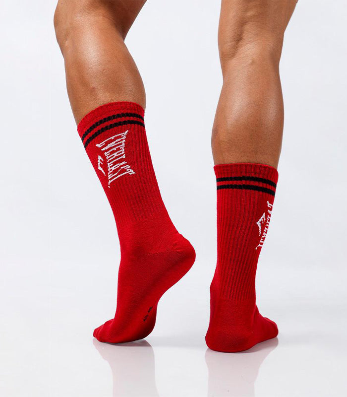 Calceta Everlast  3 Pares  Tr Line Multicolor Rojo  EHH12530