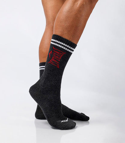 Calceta Everlast  3 Pares  Tr Line Multicolor Rojo  EHH12530