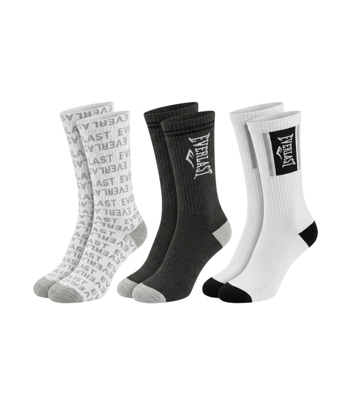 Calceta Everlast  3 Pares  Tr Point Multicolor Gris  EHH12531