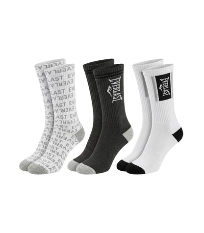 Calceta Everlast  3 Pares  Tr Point Multicolor Gris  EHH12531