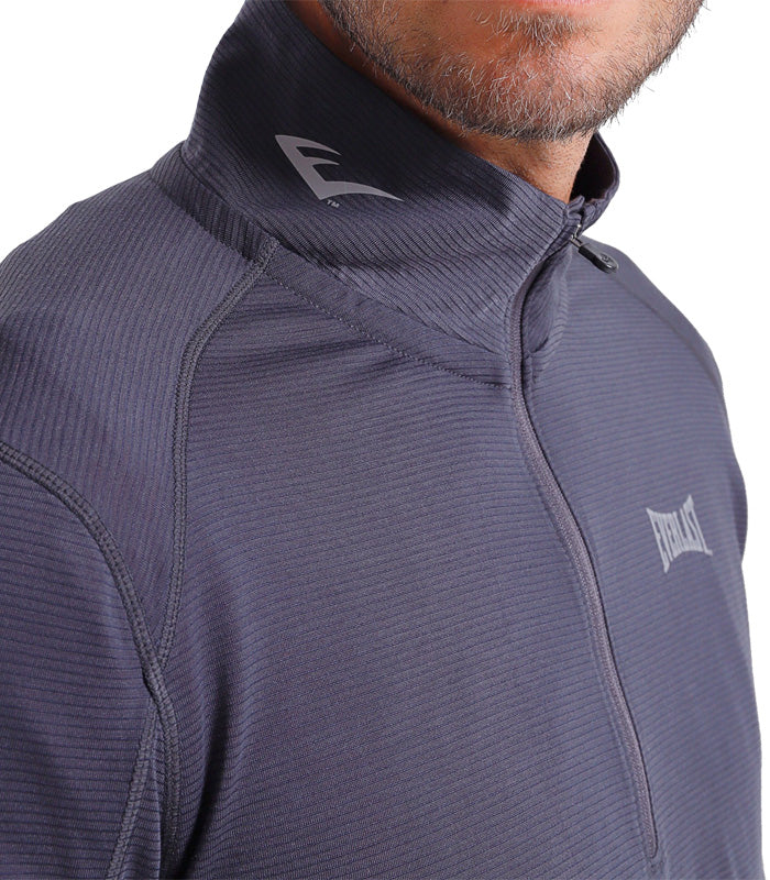 Polera Everlast  Qtr Zip Cardio Box Acero  EHW2372