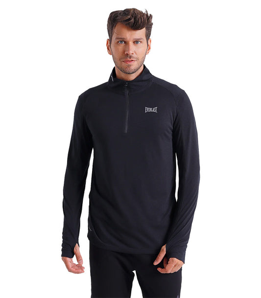Polera Everlast  Qtr Zip Cardio Box Negro  EHW2372