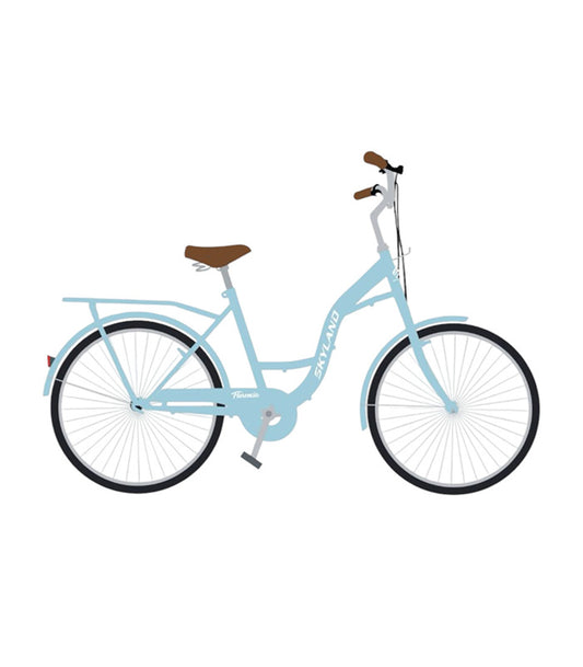 Bicicleta Skyland Florencia 6Vel Aro 26  Celeste
