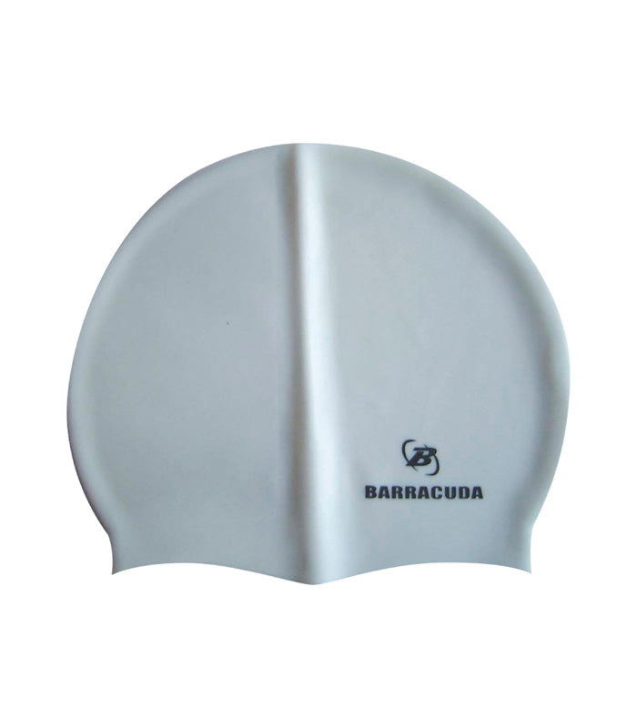 Gorro Natación Barracuda  Silicona  Color Blanco