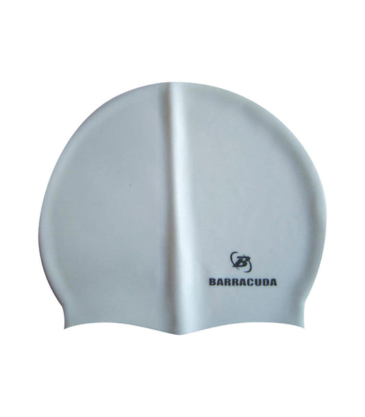 Gorro Natación Barracuda  Silicona  Color Blanco