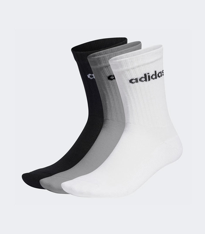 Calceta Adidas Linear Crew Cushioned 3 Pares IC1302