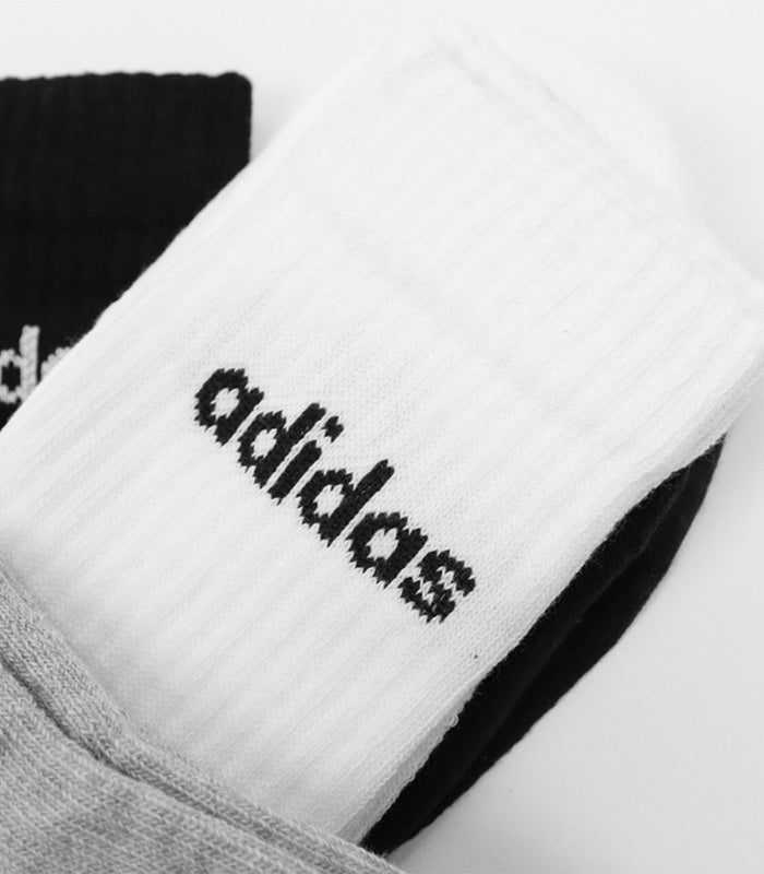 Calceta Adidas Linear Crew Cushioned 3 Pares IC1302