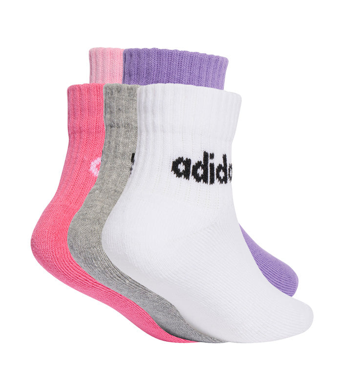Calceta Adidas Linear Kids 5 Pares  JF8541