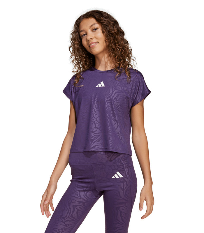 Polera Adidas  Animal Print All Sport  JM3913