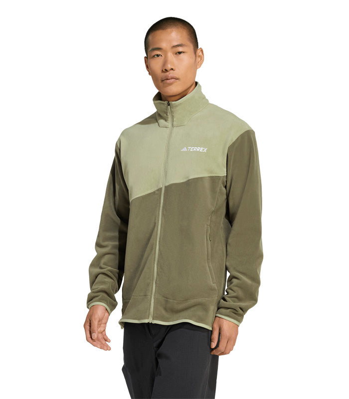 Chaqueta Adidas Terrex Térmica Multi Cierre Frontal Tela Fleece  KA6957