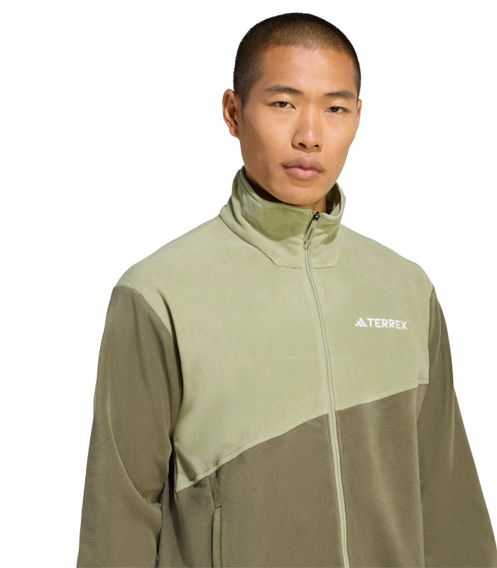 Chaqueta Adidas Terrex Térmica Multi Cierre Frontal Tela Fleece  KA6957