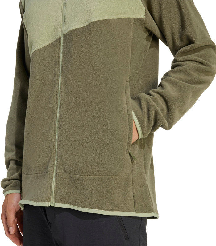 Chaqueta Adidas Terrex Térmica Multi Cierre Frontal Tela Fleece  KA6957