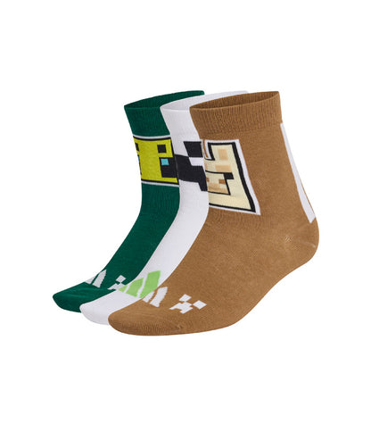Calceta Adidas Minecraft Juvenil 3 Pares  KA9902