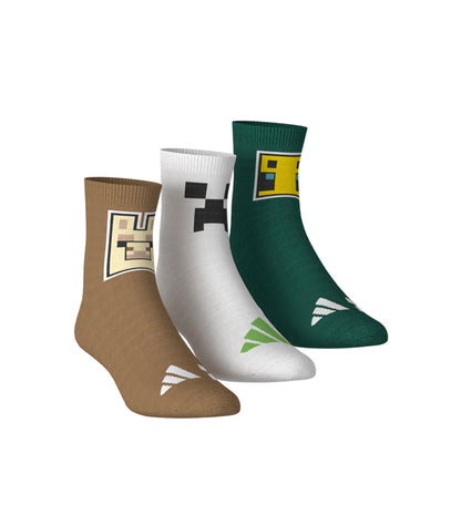 Calceta Adidas Minecraft Juvenil 3 Pares  KA9902