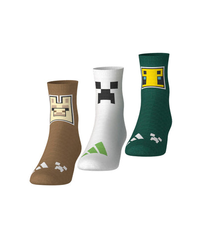 Calceta Adidas Minecraft Juvenil 3 Pares  KA9902