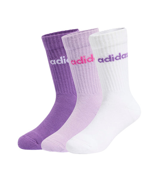 Calceta Adidas Linear Kids 3 Pares  KE7086