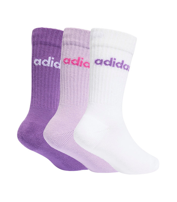 Calceta Adidas Linear Kids 3 Pares  KE7086