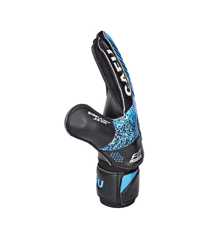 Guante Arquero Cafu  Keeper Flat  Negro Azul