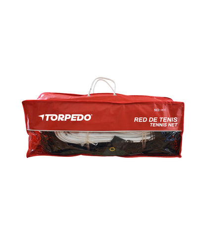 Red de Tenis Torpedo Con Cable de Acero 12.8 x 1 mt