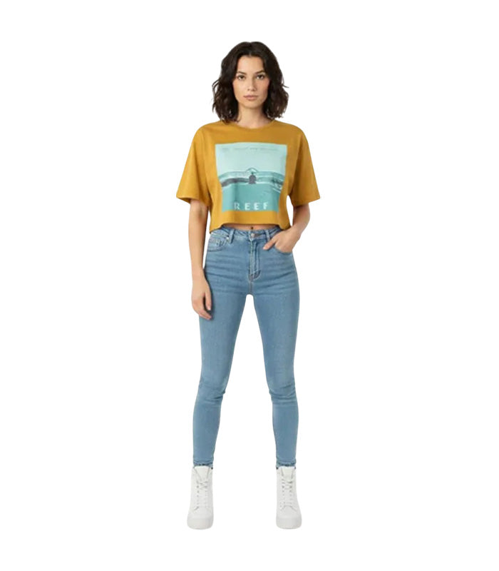 Polera Reef  Crop Top  RFLPOI2203MOS