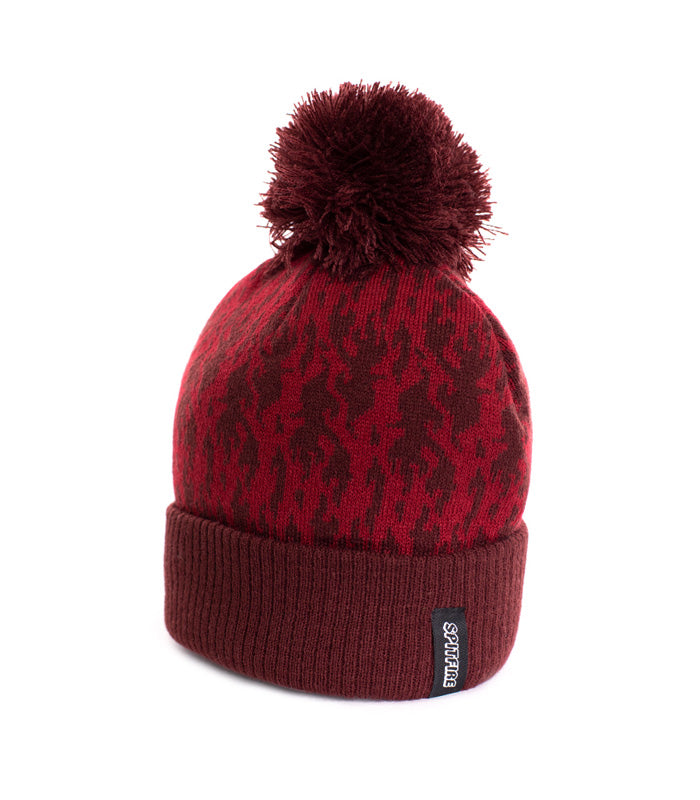 Gorro Beanie Spitfire Urban Pompom Burdeo  SF-NT06-BRG