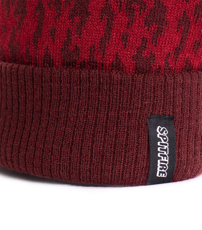 Gorro Beanie Spitfire Urban Pompom Burdeo  SF-NT06-BRG