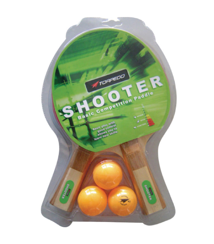 Set Ping Pong Torpedo Shooter 2 Paletas y 3 Pelotas