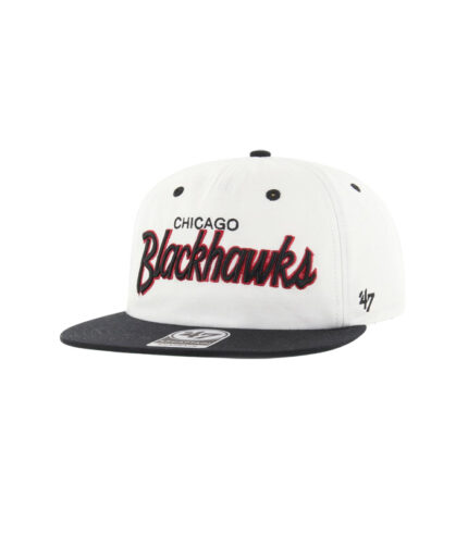Gorro 47  Jockey Chicago Blackhawks Vintage White Crosst  HVIN-CSCRF04GWP-WH60